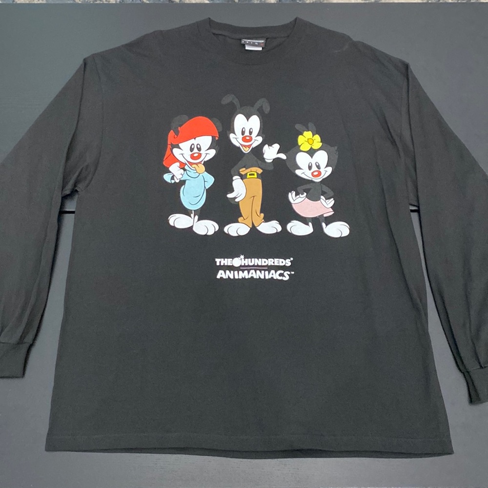 The Hundreds X Animaniacs Long Sleeve Black T-Shirt - 2XL - Picture 5 of 11
